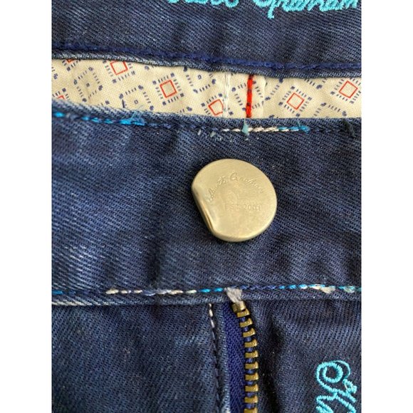 Robert Graham Jeans Men Size 34 Blue Slim Jim Pants Actual 36x31 Dark Indigo - Picture 6 of 10